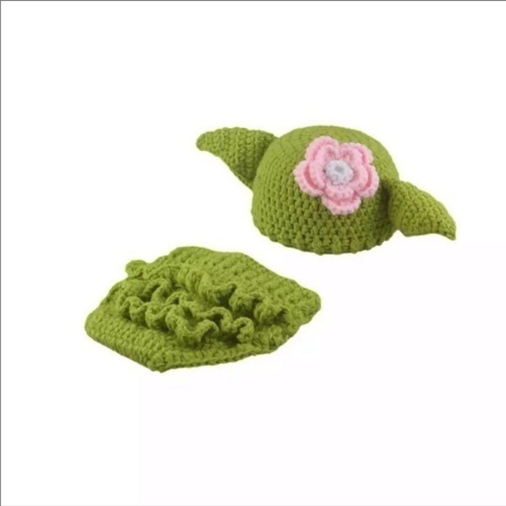 Baby girl yoda newborn photography prop - Picture 3 of 4